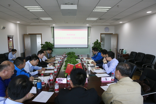 180525西北油田分公司副总经理唐世春一行到校区访问新闻报送1