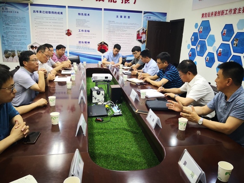 20190709-西部钻探科技信息处一行来校区进行交流