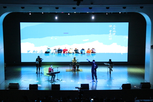 中石大广播台顺利举办“声赞新中国·音你而精彩”首届“石大之声”配音大赛复、决赛 (95)