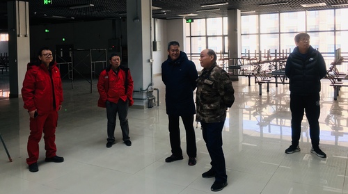 20191118校区领导调研第三食堂建设项目