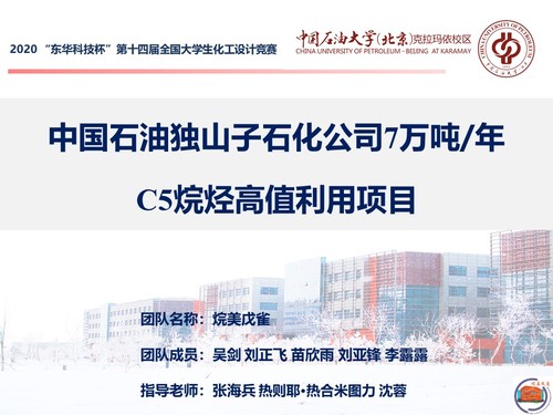 20200827 校区学子在2020年“东华科技杯”第十四届全国大学生化工设计竞赛再创佳绩 (1)