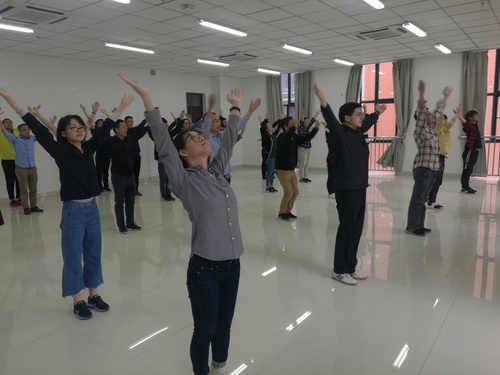 20190419-石油学院开展教职工广播体操集训活动-石油学院-刘莹