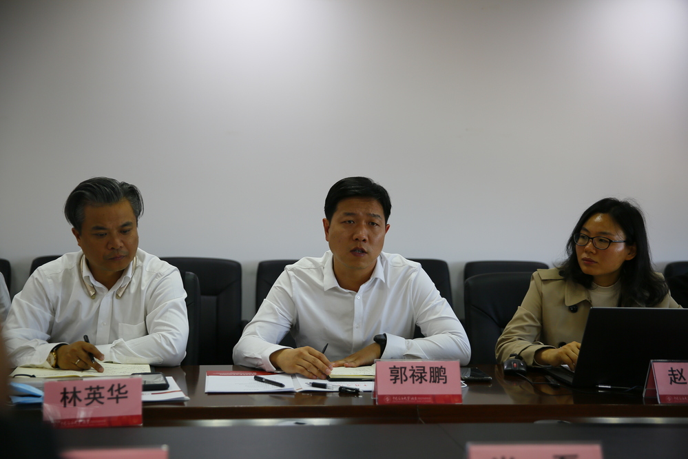 航天科技北京分公司总经理郭禄鹏一行7人,校区管委会副主任肖磊,石油