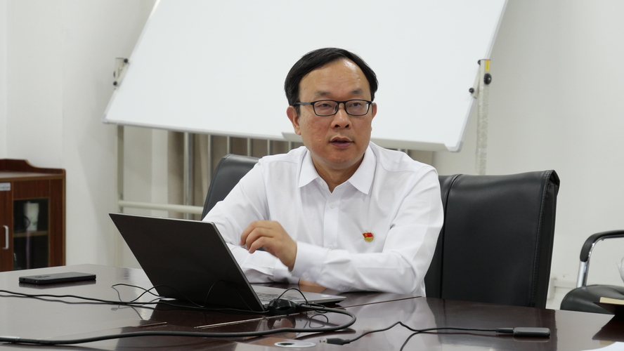 20230517+校区领导班子成员深入语言与艺术系党支部讲专题党课2